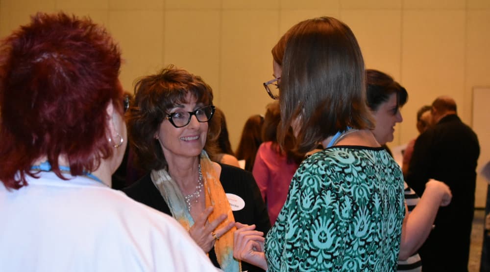 Photo of Joy Wenke teaching a session at the 2018 CABE conference